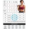 imageRUNNING GIRL High Impact Sports Bras for WomenSquare Neck High Support Bra Moulded Cup Racerback Workout BraAwinedred