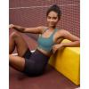 imageRUNNING GIRL High Impact Sports Bras for WomenSquare Neck High Support Bra Moulded Cup Racerback Workout BraBash Green