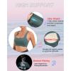 imageRUNNING GIRL High Impact Sports Bras for WomenSquare Neck High Support Bra Moulded Cup Racerback Workout BraBash Green