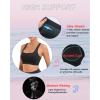 imageRUNNING GIRL High Impact Sports Bras for WomenSquare Neck High Support Bra Moulded Cup Racerback Workout BraBblack