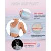imageRUNNING GIRL High Impact Sports Bras for WomenSquare Neck High Support Bra Moulded Cup Racerback Workout BraBicy Grey