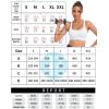 imageRUNNING GIRL High Impact Sports Bras for WomenSquare Neck High Support Bra Moulded Cup Racerback Workout BraBwhite