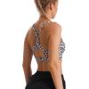 imageRUNNING GIRL High Impact Sports Bras for WomenSquare Neck High Support Bra Moulded Cup Racerback Workout BraYpink Leopard