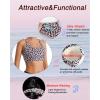 imageRUNNING GIRL High Impact Sports Bras for WomenSquare Neck High Support Bra Moulded Cup Racerback Workout BraYpink Leopard