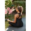 imageRUNNING GIRL Workout Tank Tops with Built in Bras for WomenCompression Shirt Strappy Back Athletic Yoga TopsAblack