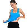 imageRUNNING GIRL Workout Tank Tops with Built in Bras for WomenCompression Shirt Strappy Back Athletic Yoga TopsAbright Blue