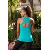 imageRUNNING GIRL Workout Tank Tops with Built in Bras for WomenCompression Shirt Strappy Back Athletic Yoga TopsAelectric Green