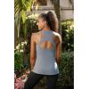 imageRUNNING GIRL Workout Tank Tops with Built in Bras for WomenCompression Shirt Strappy Back Athletic Yoga TopsAlight Blue