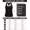 imageRUNNING GIRL Workout Tank Tops with Built in Bras for WomenCompression Shirt Strappy Back Athletic Yoga TopsDblack