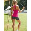 imageRUNNING GIRL Workout Tank Tops with Built in Bras for WomenCompression Shirt Strappy Back Athletic Yoga TopsDhot Pink