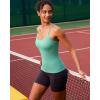 imageRUNNING GIRL Workout Tank Tops with Built in Bras for WomenCompression Shirt Strappy Back Athletic Yoga TopsYgreen