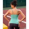imageRUNNING GIRL Workout Tank Tops with Built in Bras for WomenCompression Shirt Strappy Back Athletic Yoga TopsYgreen