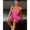 imageRUNNING GIRL Workout Tank Tops with Built in Bras for WomenCompression Shirt Strappy Back Athletic Yoga TopsYpink