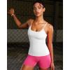 imageRUNNING GIRL Workout Tank Tops with Built in Bras for WomenCompression Shirt Strappy Back Athletic Yoga TopsYwhite