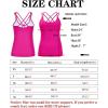 imageRUNNING GIRL Yoga Tank Tops for Women Built in Shelf Bra BC Cups Strappy Back Activewear Workout Compression TopsCamagenta Purple