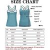 imageRUNNING GIRL Yoga Tank Tops for Women Built in Shelf Bra BC Cups Strappy Back Activewear Workout Compression TopsCice Bule