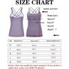imageRUNNING GIRL Yoga Tank Tops for Women Built in Shelf Bra BC Cups Strappy Back Activewear Workout Compression TopsCpurple