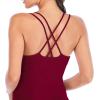 imageRUNNING GIRL Yoga Tank Tops for Women Built in Shelf Bra BC Cups Strappy Back Activewear Workout Compression TopsCred