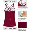 imageRUNNING GIRL Yoga Tank Tops for Women Built in Shelf Bra BC Cups Strappy Back Activewear Workout Compression TopsCred