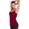 imageRUNNING GIRL Yoga Tank Tops for Women Built in Shelf Bra BC Cups Strappy Back Activewear Workout Compression TopsCred