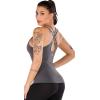 imageRUNNING GIRL Yoga Tank Tops for Women Built in Shelf Bra BC Cups Strappy Back Activewear Workout Compression TopsDgrey