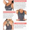 imageRUNNING GIRL Yoga Tank Tops for Women Built in Shelf Bra BC Cups Strappy Back Activewear Workout Compression TopsDgrey