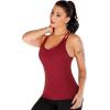 imageRUNNING GIRL Yoga Tank Tops for Women Built in Shelf Bra BC Cups Strappy Back Activewear Workout Compression TopsDred