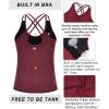 imageRUNNING GIRL Yoga Tank Tops for Women Built in Shelf Bra BC Cups Strappy Back Activewear Workout Compression TopsDred