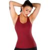 imageRUNNING GIRL Yoga Tank Tops for Women Built in Shelf Bra BC Cups Strappy Back Activewear Workout Compression TopsDred