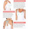 imageRUNNING GIRL Yoga Tank Tops for Women Built in Shelf Bra BC Cups Strappy Back Activewear Workout Compression TopsDwhite