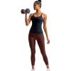 imageRUNNING GIRL Yoga Tank Tops for Women Built in Shelf Bra BC Cups Strappy Back Activewear Workout Compression TopsWblack