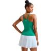 imageRUNNING GIRL Yoga Tank Tops for Women Built in Shelf Bra BC Cups Strappy Back Activewear Workout Compression TopsWbright Green