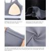 imageRUNNING GIRL Yoga Tank Tops for Women Built in Shelf Bra BC Cups Strappy Back Activewear Workout Compression TopsWgrey