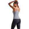 imageRUNNING GIRL Yoga Tank Tops for Women Built in Shelf Bra BC Cups Strappy Back Activewear Workout Compression TopsWgrey