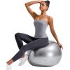 imageRUNNING GIRL Yoga Tank Tops for Women Built in Shelf Bra BC Cups Strappy Back Activewear Workout Compression TopsWgrey