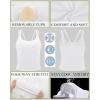 imageRUNNING GIRL Yoga Tank Tops for Women Built in Shelf Bra BC Cups Strappy Back Activewear Workout Compression TopsZbright White