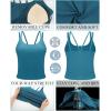 imageRUNNING GIRL Yoga Tank Tops for Women Built in Shelf Bra BC Cups Strappy Back Activewear Workout Compression TopsZdark Blue
