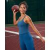 imageRUNNING GIRL Yoga Tank Tops for Women Built in Shelf Bra BC Cups Strappy Back Activewear Workout Compression TopsZdark Blue