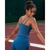 imageRUNNING GIRL Yoga Tank Tops for Women Built in Shelf Bra BC Cups Strappy Back Activewear Workout Compression TopsZdark Blue