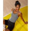 imageRUNNING GIRL Yoga Tank Tops for Women Built in Shelf Bra BC Cups Strappy Back Activewear Workout Compression TopsZgrey