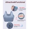 imageRUNNING GIRL High Impact Sports Bras for WomenRacerback Running Bra Workout Crop Tank Tops Longline Sports Bra Push upBlue