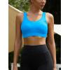 imageRUNNING GIRL High Impact Sports Bras for WomenRacerback Running Bra Workout Crop Tank Tops Longline Sports Bra Push upDbright Blue
