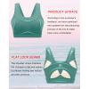 imageRUNNING GIRL High Impact Sports Bras for WomenRacerback Running Bra Workout Crop Tank Tops Longline Sports Bra Push upDdark Green