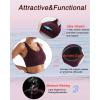 imageRUNNING GIRL High Impact Sports Bras for WomenRacerback Running Bra Workout Crop Tank Tops Longline Sports Bra Push upDdeep Taupe