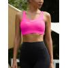 imageRUNNING GIRL High Impact Sports Bras for WomenRacerback Running Bra Workout Crop Tank Tops Longline Sports Bra Push upDhot Pink