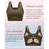 imageRUNNING GIRL High Impact Sports Bras for WomenRacerback Running Bra Workout Crop Tank Tops Longline Sports Bra Push upDoak Brown