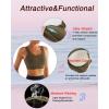 imageRUNNING GIRL High Impact Sports Bras for WomenRacerback Running Bra Workout Crop Tank Tops Longline Sports Bra Push upDoak Brown