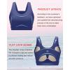 imageRUNNING GIRL High Impact Sports Bras for WomenRacerback Running Bra Workout Crop Tank Tops Longline Sports Bra Push upDviolet