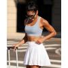 imageRUNNING GIRL High Impact Sports Bras for WomenRacerback Running Bra Workout Crop Tank Tops Longline Sports Bra Push upEicy Grey