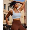 imageRUNNING GIRL High Impact Sports Bras for WomenRacerback Running Bra Workout Crop Tank Tops Longline Sports Bra Push upEicy Grey